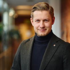Adam Johansson, ordförande för Västra stambanegruppen. Foto: Västra stambanegruppen
