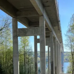 Den nuvarande bron har en kvarvarande livslängd på 20–30 år, men planeringen för en ny bro måste börja redan nu. Foto: Trafikverket