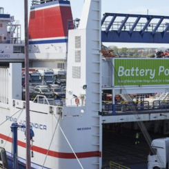 Att ladda en el-färja kräver fem procent av Göteborgs totala elkonsumtion. Foto: Stena Recyceling