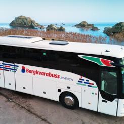 I december 2019 förvärvades Fårbobuss av Bergkvarabuss och sedan dess har de båda verksamheterna haft ett nära samarbete. Foto: Mekka Traffic Group