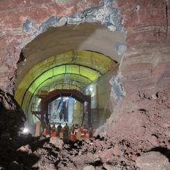 Andra genombrottet i Obertürkheimtunneln
Fotokälla/kredit: Deutsche Bahn Projekt Stuttgart–Ulm