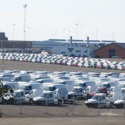 Bilimport i Malmö hamn. Foto: Wikimedia Commons