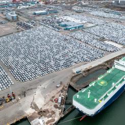 Bilterminalen i Göteborgs Hamn. Bild Göteborgs Hamn AB