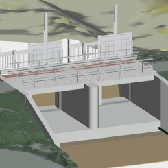 Betongutskovet vid Graninge Kraftverk har projekterats helt digitalt. Bild: Norconsult
