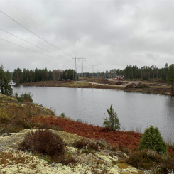 Trafikverkets bild av Bladsjön i November 2023. Fotograf: Trafikverket