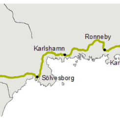 Uppdraget gäller projektering av ett nytt mötesspår på Blekinge kustbana, mellan Olofström och Mörrum i Karlshamns kommun.  Bild: Trafikverket