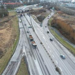 Brunnsbomotet, Lundbyleden. Foto: Trafik Göteborg