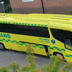 Ambulansbuss. Pressbild: Region Dalarna