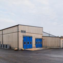 Ölmanäs avloppsreningsverk efter ombyggnationen. Fotograf: Anders Lipkin/ByggDialog