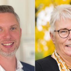 Christoffer Öqvist och Monica Johansson. Foto: Mälardalsrådet 