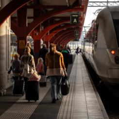 Tågstation Fotograf/Källa: Camilla Lindberg Västra Götalandsregionen