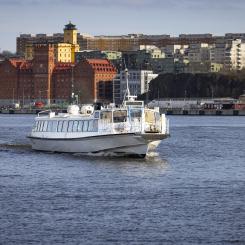 Pendelbåtlinje 84 kör mellan Ålstäket och Stockholm City. Foto: SL /Claes Helander