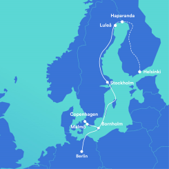 Superfiberkabeln kommer att kunna koppla ihop Stockholm och Helsingfors.