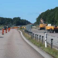 E45 norr om Lilla Edet. Foto: Trafikverket