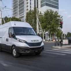 Med en snabbladdningskapacitet på 80 kW kan eDAILY uppnå en räckvidd på 100 kilometer på 30 minuter. Foto: IVECO eDAILY
