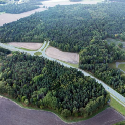 Illustration på den färdiga Ekerövägen, Tillflykten-Edeby. Bild: Trafikverket
