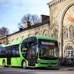 Elbuss i Landskrona. Foto: Skånetrafiken/Lars Dareberg