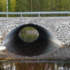 Faunapassage i vatten. Foto: Trafikverket