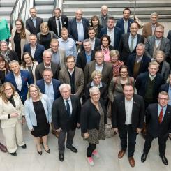Förtroendevalda från kommunerna och regionerna i Mälardalsrådets infrastruktursamarbete 70-gruppen Foto: Aksel Örn Ekblom Mälardalsrådet