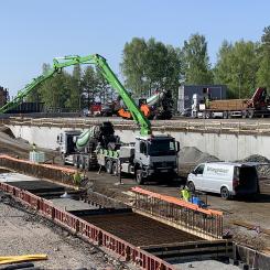 Flödesfrämjande åtgärder vid Korsnäsdammen i Falu kommun. Foto: MSB