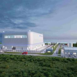 Framtidens kärnkraft GE Hitachis illustration av BWRX-300 Small Modular Reactor (SMR) ses av många som en modell för hur framtidens kärnkraftverk kommer att utformas. 
Foto: GE Hitachi