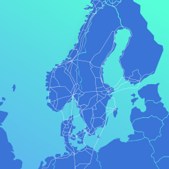 Den nya förbindelsen med tre fiberkablar mellan Sverige och Finland ingår i GlobalConnects 2600 kilometer långa infrastrukturprojekt från Berlin till Finland. Bild: GlobalConnect