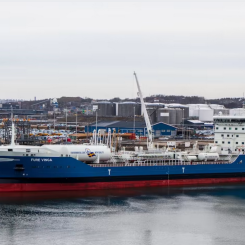 Furetank har fått klimatinvesteringsstöd för att installera landströmsanslutning. Foto: Furetank
