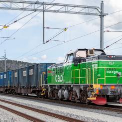Avtalet omfattar en transportvolym på 400 000 ton per år, vilket motsvarar cirka 6 000 transporter per år över hela Sverige. Foto: Green Cargo AB
