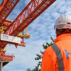 Här byggs Storbritanniens första höghastighetssträcka HS2. Foto: HS2