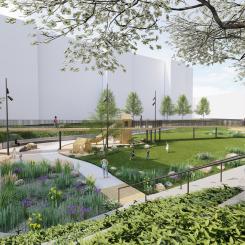 Hydrodromen. Visionsbild: Radar Arkitektur & Planering