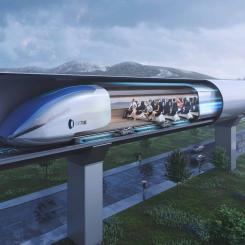Om planerna går i lås kan hyperloop-system i Italien och Kanada vara klara före år 2030. Illustration: Eurotube