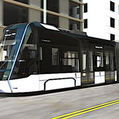 Hyundai Rotems vätgasdrivna spårvagn. Foto: Hyundai Rotem