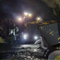Den digitala lösningen är utvecklad för att förbättra effektiviteten och säkerheten vid tunnelbyggen. Foto: Epiroc