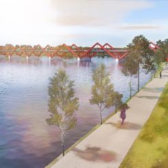 Karlgårdsbron. Bild: Skellefteå kommun