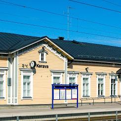 Järnvägsstationen i finländska Kerava. Foto: Järnvägsbolaget VR