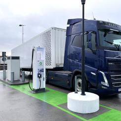Fyra nya snabbladdare finns på plats vid Port Entry. Foto: Göteborgs Energi