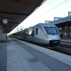 Tåget X55 3356 vid Linköpings central. Foto: G ochJ/Wikimedia Commons/https://commons.wikimedia.org/wiki/File:2016-12-06_183_X55_3356_i_Uppsala.jpg