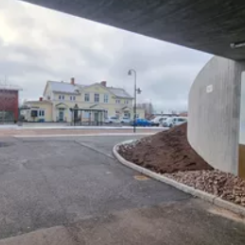 Trafikverket har byggt dubbla körfält på E45 mellan Noretbron och den nya cirkulationsplatsen vid Resecentrum i Mora. Foto: Trafikverket