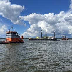 Mudderverk i Luleå. Fotograf/Källa: Sjöfartsverket