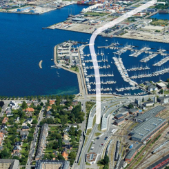 Nordhavnstunneln blir 1,4 kilometer lång. Foto: Vejdirektoratet