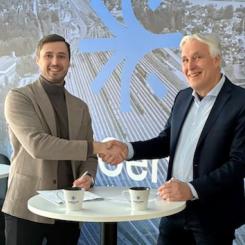 Dino Keljalic på RailCenter Hallsberg och Matz Magnusson på Nordic Infracenter i Nässjö. Foto: Magnus Larsson