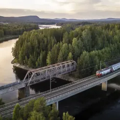 Trafikverket har fastställt den linje som ska ligga till grund för den fortsatta planeringen mellan Skellefteå Degerbyn och länsgränsen mot Norrbotten. Foto: Trafikverket