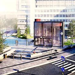 Den nya stationen förväntas förbättra möjligheterna för resenärer att smidigt byta mellan tunnelbana, tåg och buss. Foto: Skanska