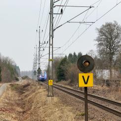 Nya signaler ska öka kapaciteten på Skånebanan. Fotograf: Norconsult