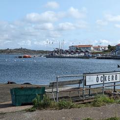 Öckerös hamn gamla kajplats för Västtrafik den 21 augusti 2023. Källa: Wikimedia Commons