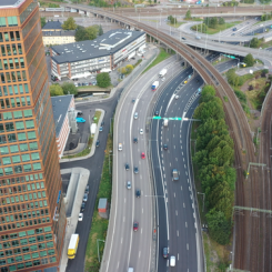 Olskroksmotets korsning i Göteborg. Foto: WSP Trafik/Wikimedia Commons