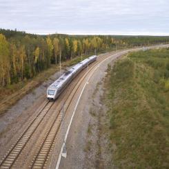 Ostkustbanan. Foto: Torbjörn Berkvist Trafikverket