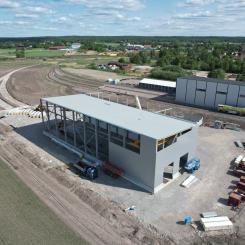 Pågående arbete med Siemens verkstad i Hallsberg. Pressbild: Train Alliance