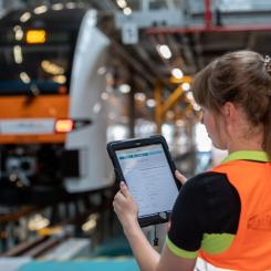 Siemens Mobility’s digitala depå-anläggning i Dortmund. Foto: Siemens Mobility