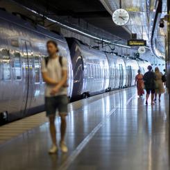Tåg mot Lund och Helsingborg. Foto: Skånetrafiken